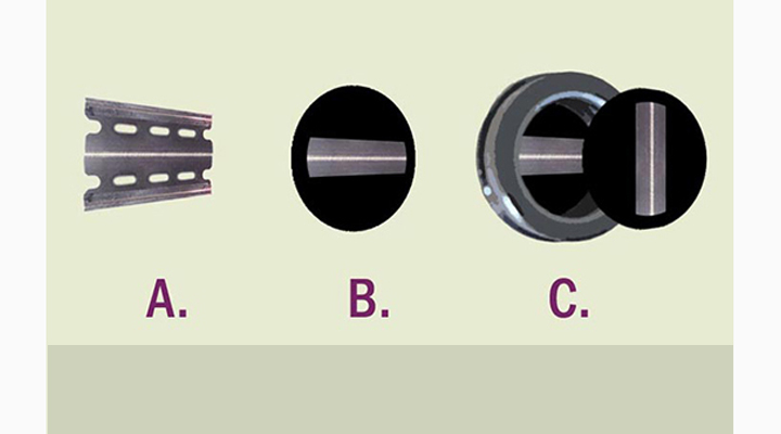 Homemade double slit aperture